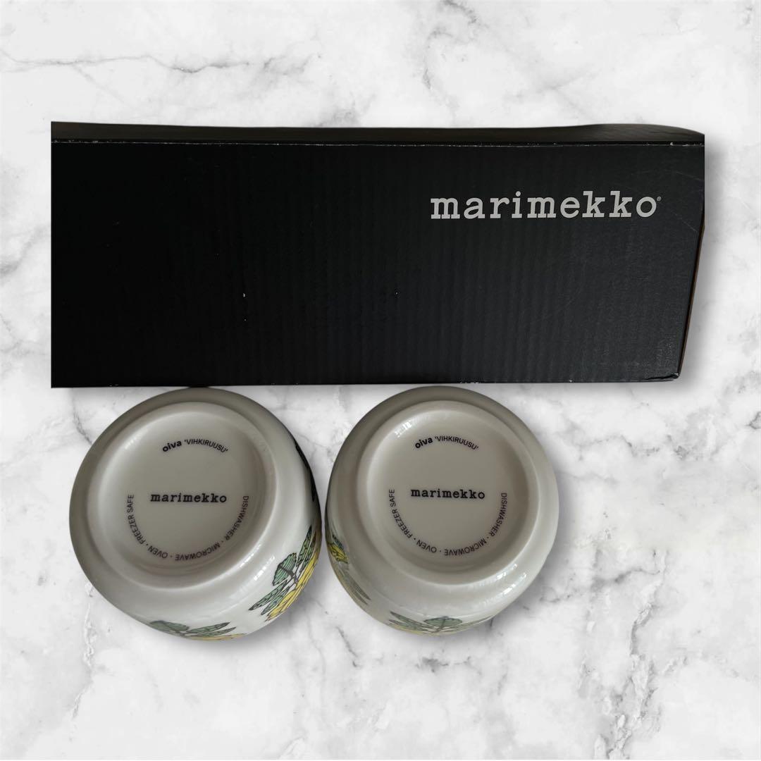 マリメッコmarimekko カフェカップ　 2個セットヴィヒキルース　レア品