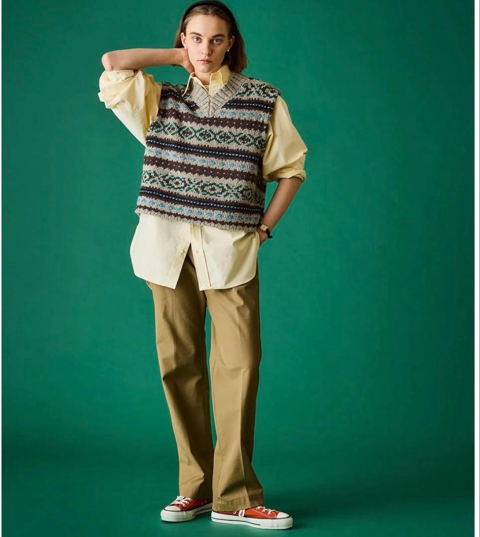 新品⭐️THE SHINZONE シンゾーン ウォッシュドハイウエストチノ 34