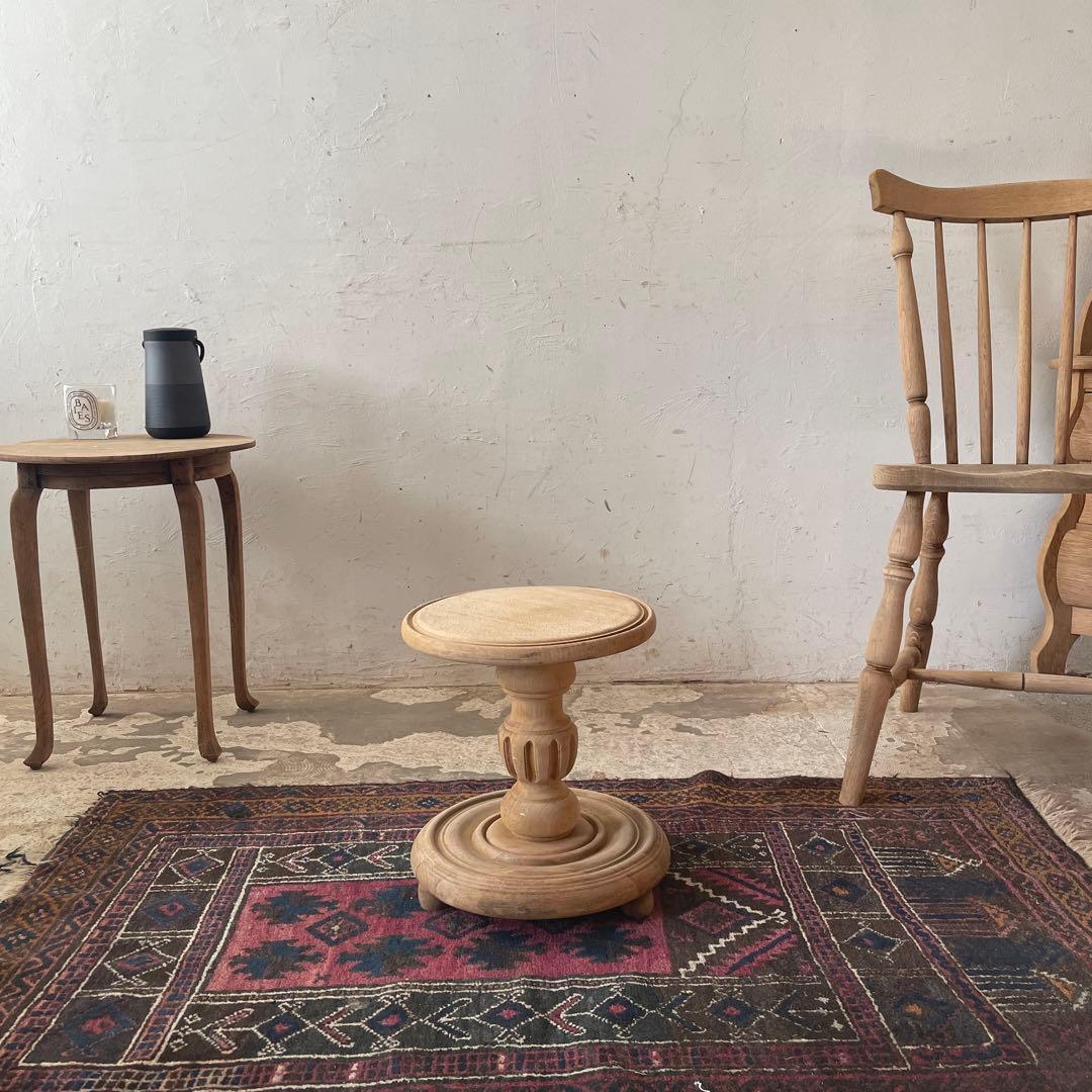 ビンテージ　サイドテーブル　フラワースタンド　花台　剥離