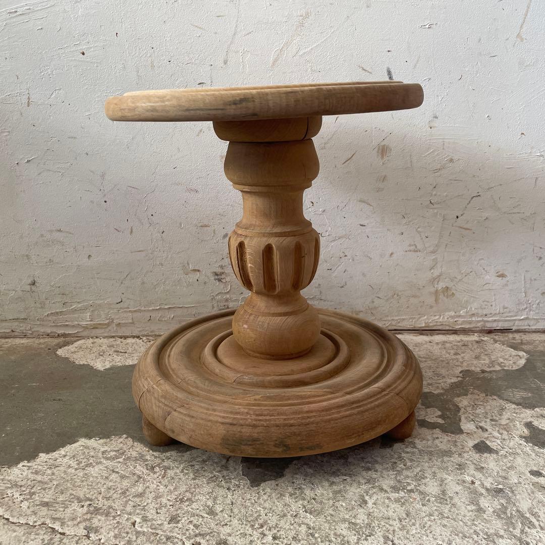 ビンテージ　サイドテーブル　フラワースタンド　花台　剥離