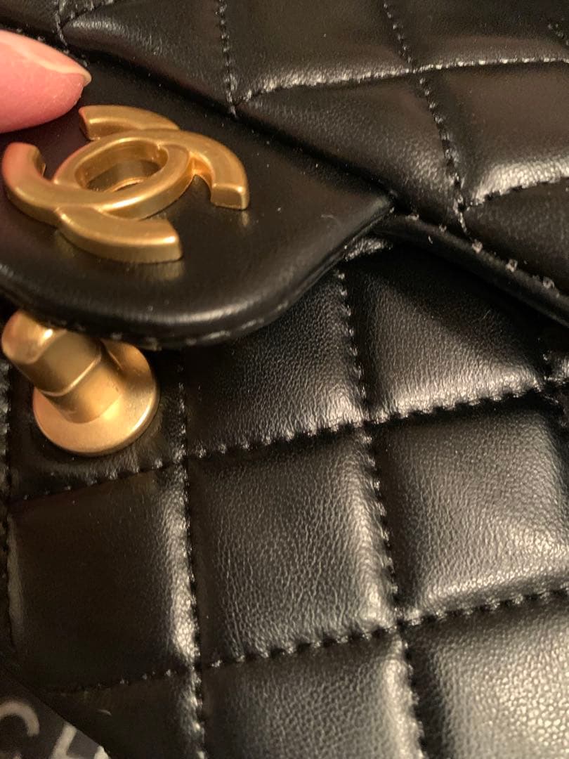 CHANEL シャネル ブラック ショルダーバッグノベルティ マトラッセ