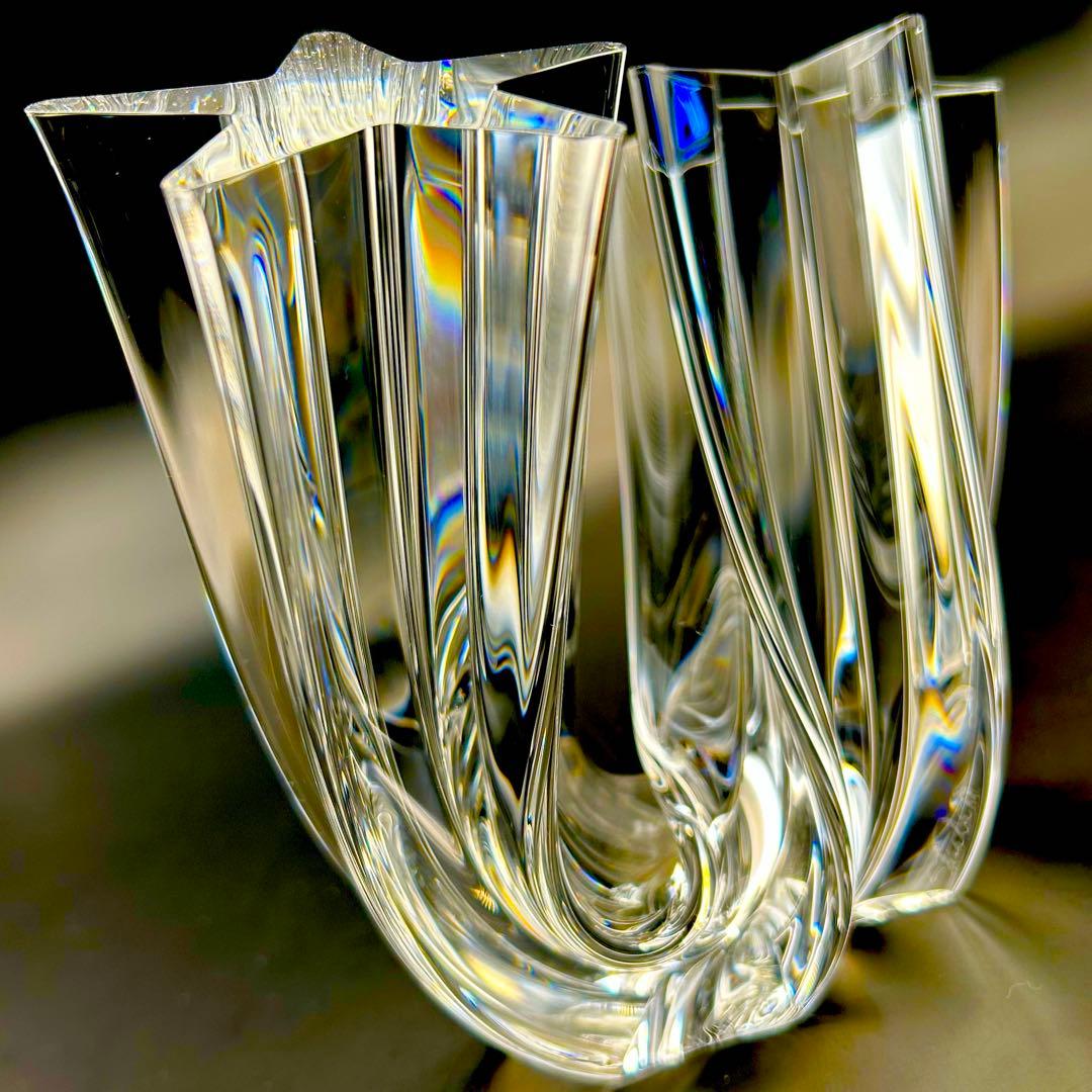 希少【極上美品】スチューベン芸術品　クリスタル　スターストゥリーム流星　オブジェ