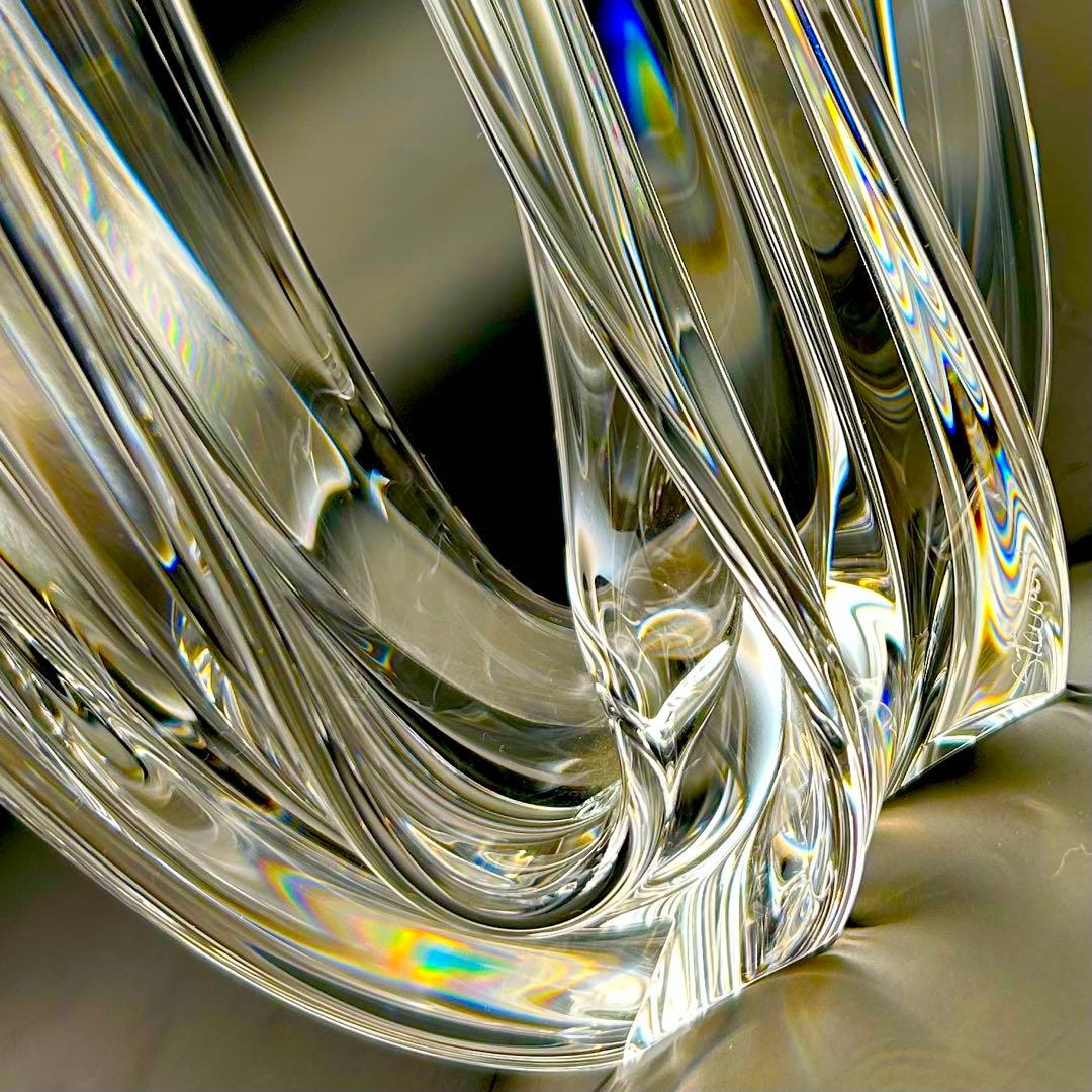 希少【極上美品】スチューベン芸術品　クリスタル　スターストゥリーム流星　オブジェ