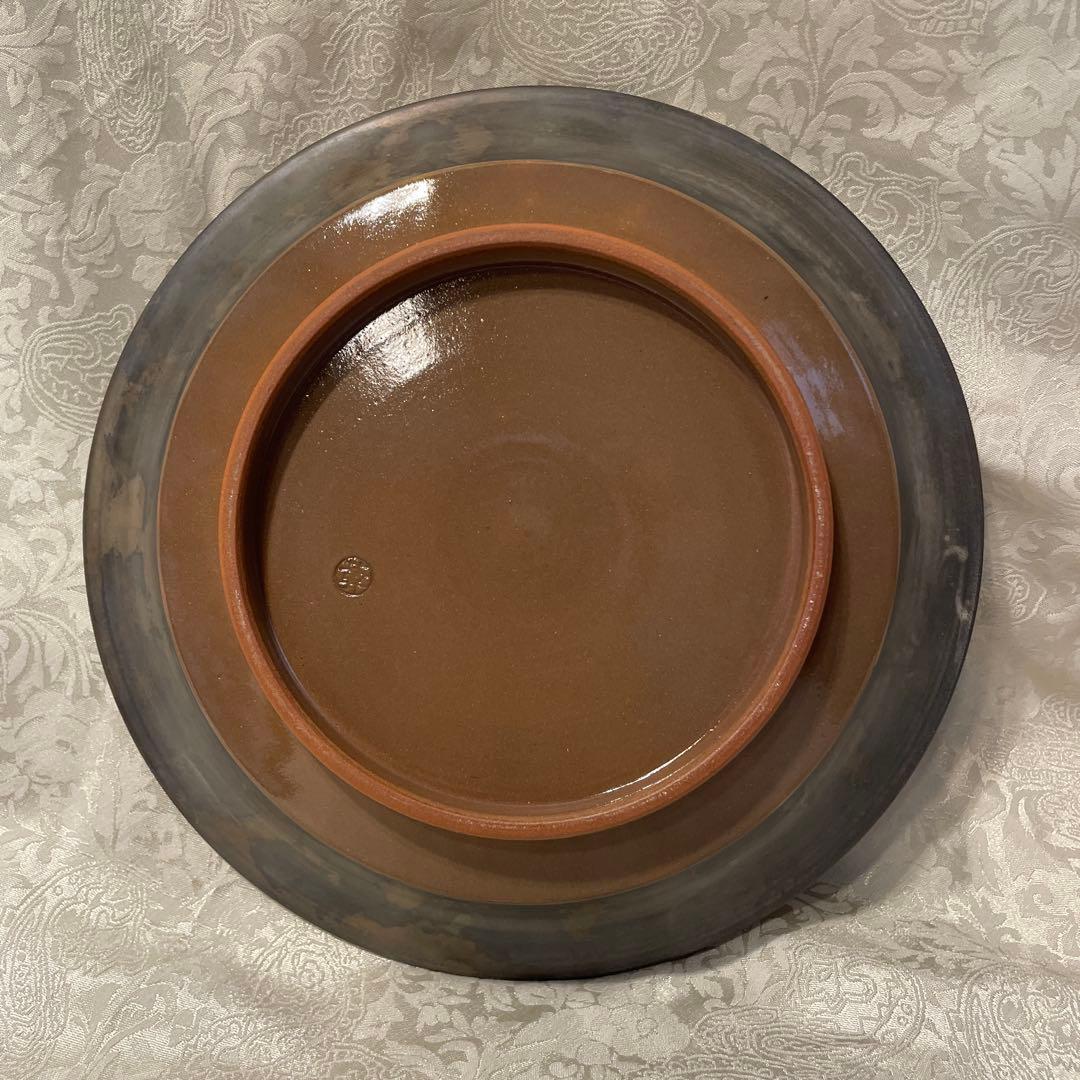 清水焼【土淵陶葊】深皿 柿柄