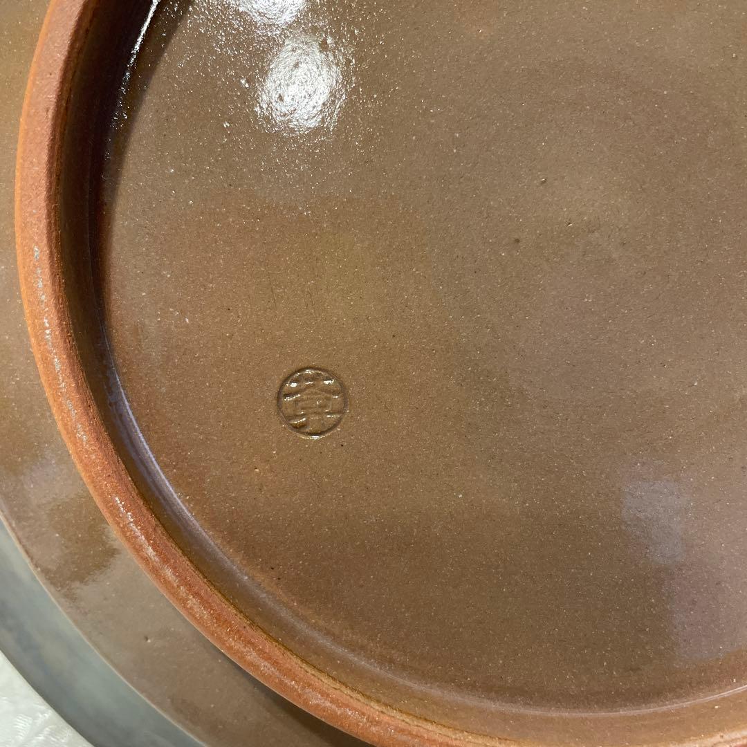 清水焼【土淵陶葊】深皿 柿柄