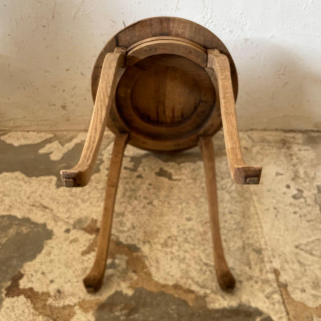 モモビンテージ サイドテーブル　フラワースタンド　花台　剥離