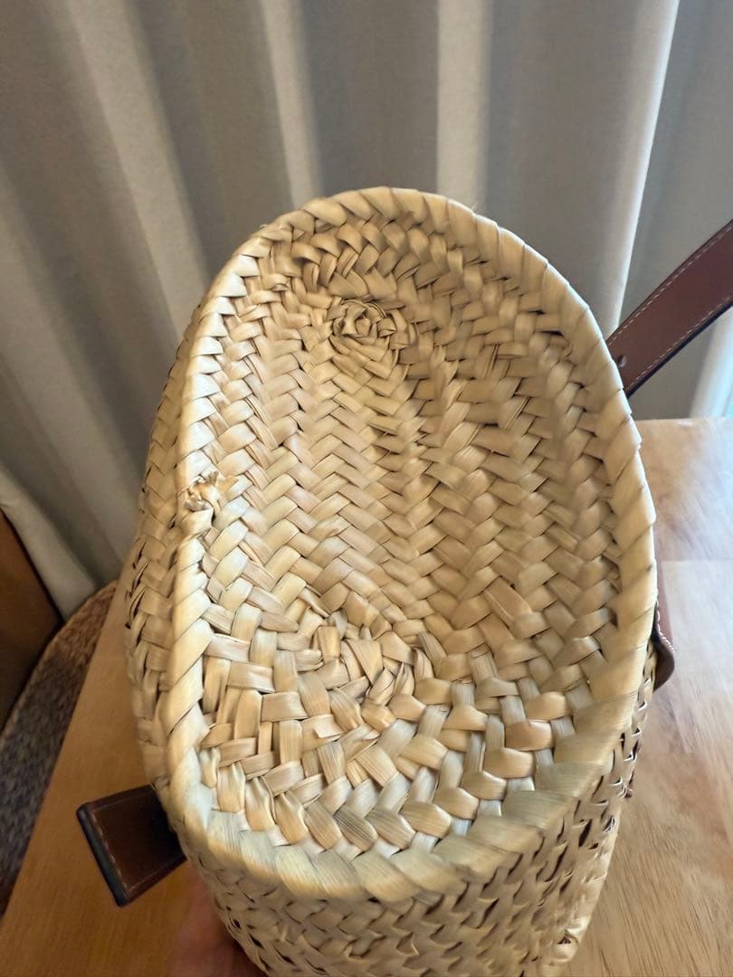 LOEWE ストロー レザーハンドバッグ