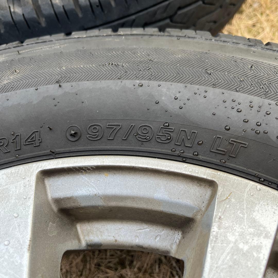 中古　ブリヂストン nv200 14インチ ホイールセット 165/80/r14