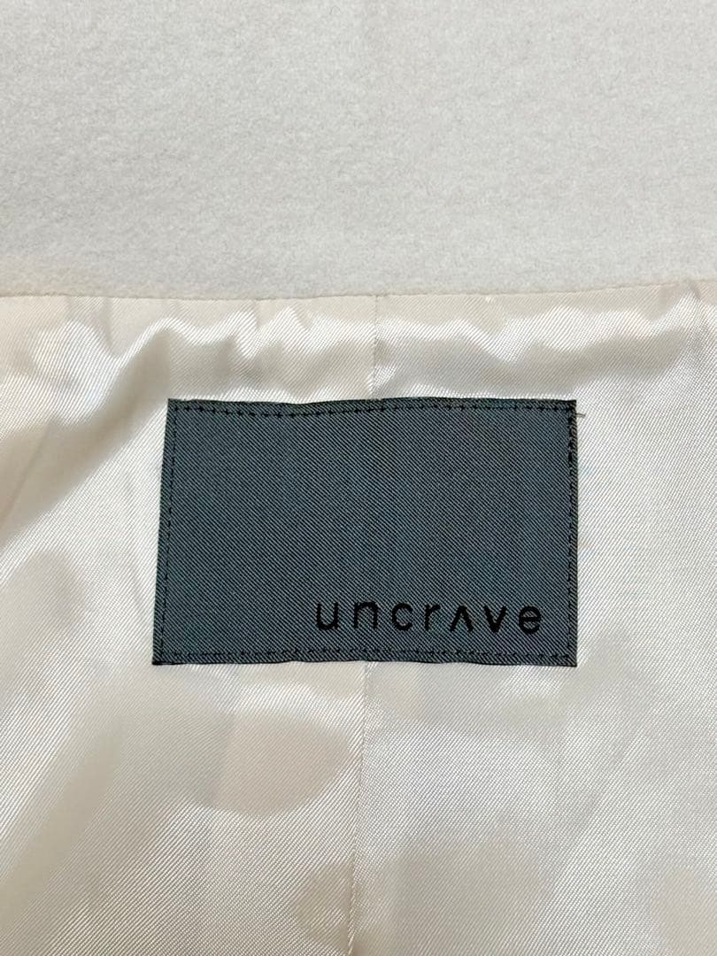 【新品未使用】uncrave スタンドネックコート アイボリー