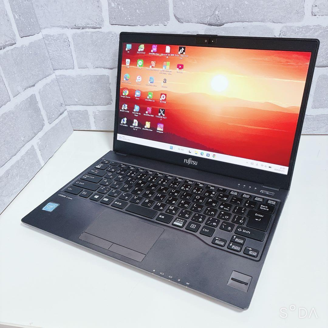 美品 富士通 軽量 薄型 SSD 初期設定済 ノートPC Windows11