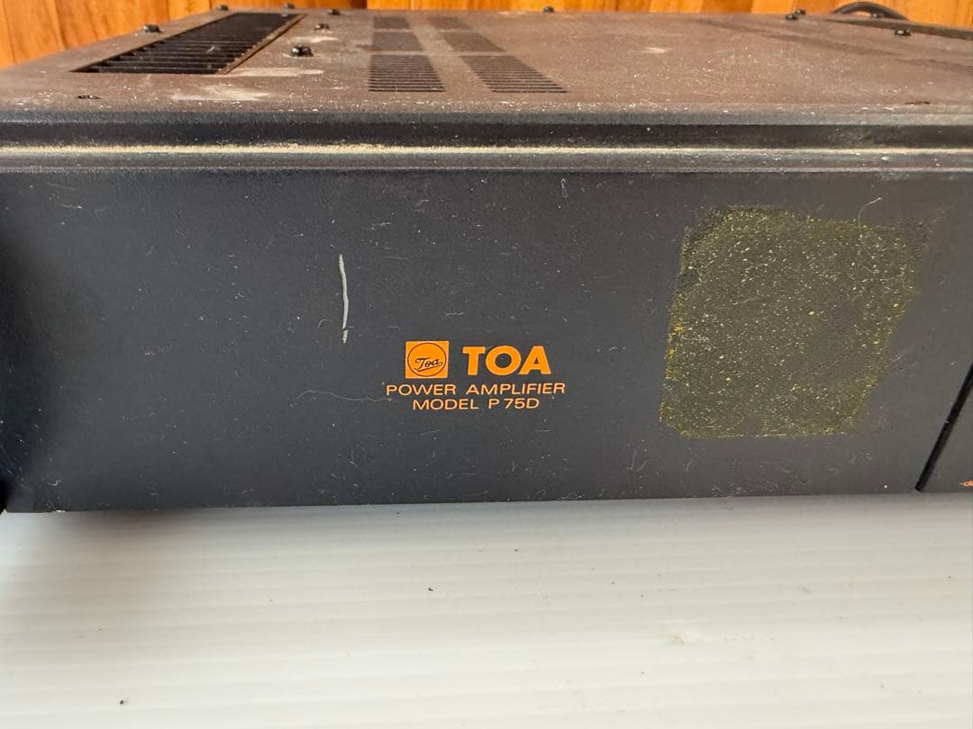 TOAのP75Dパワーアンプ音出確認済み(a16)