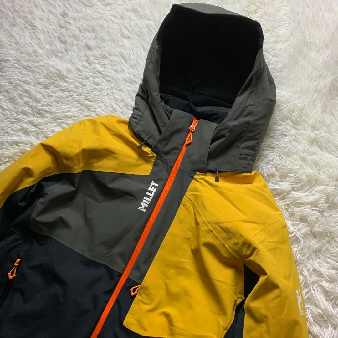 美品■MILLET ミレー スキーウェア イエロー L