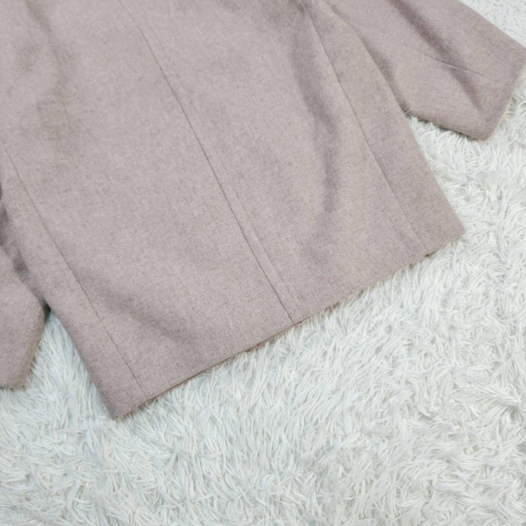 美品☆ビューティー&ユース MANTECO メルトンメランジミドルコート　M