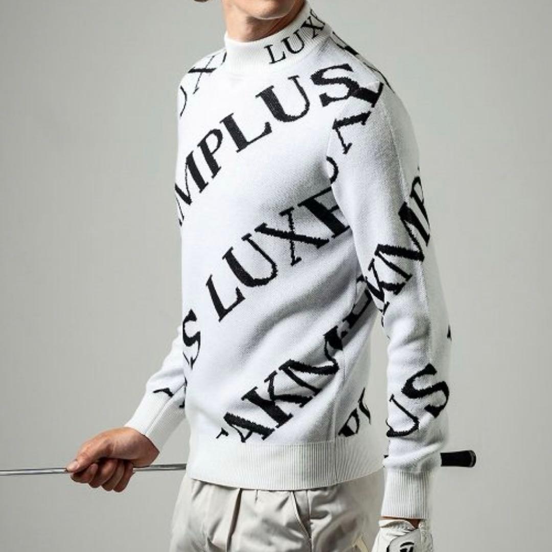 【新品】LUXEAKMPLUS AKM／ニット セーター ゴルフウェア XL
