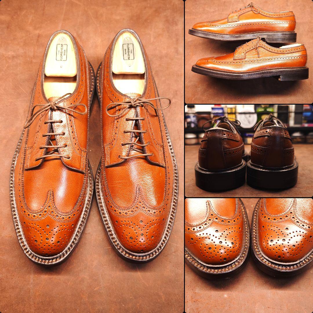 試着のみ　フローシャイム　ケンムール　インペリアル　ロングウィングチップ