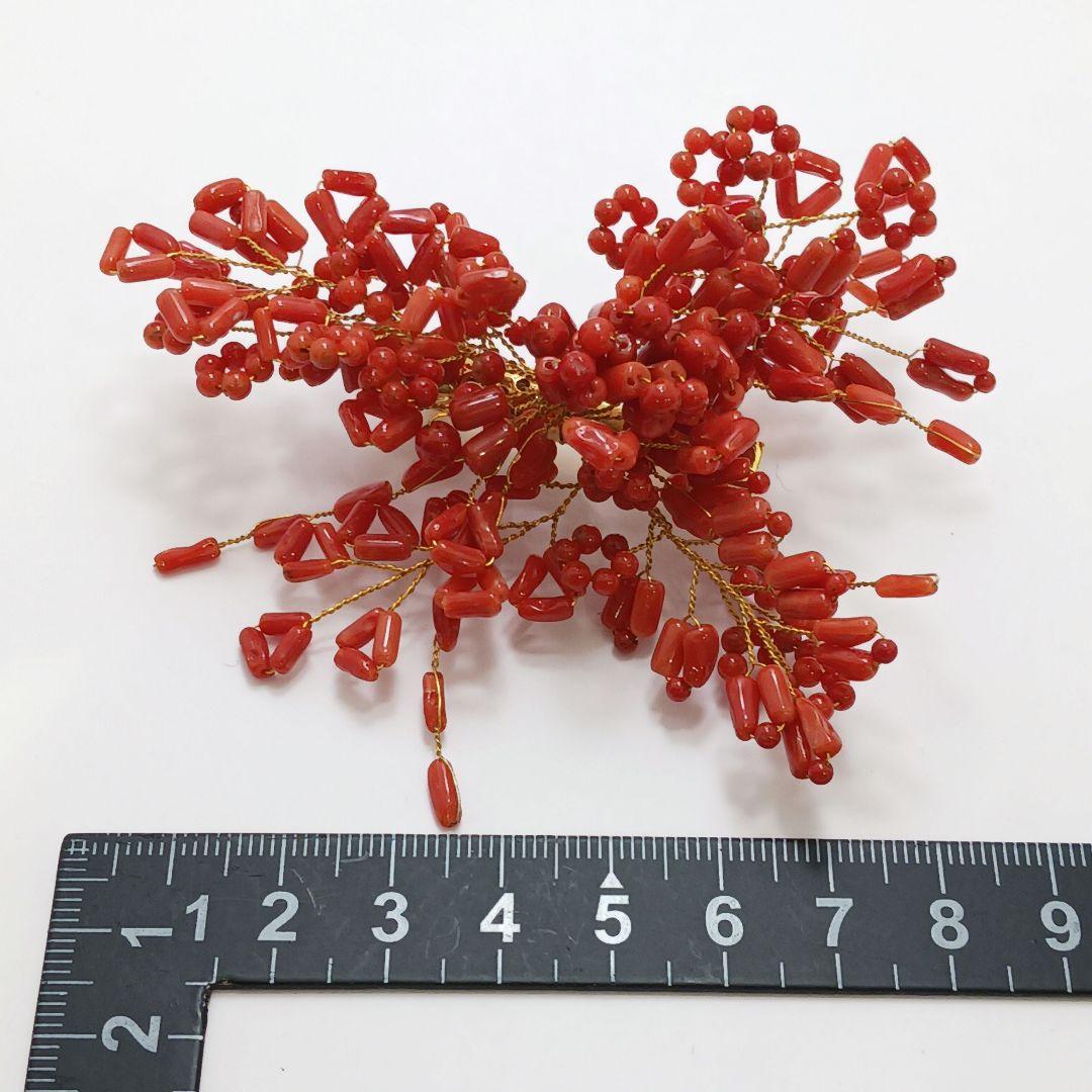 Y2550-3 本珊瑚 アクセサリー 18点セット ブローチ 帯留