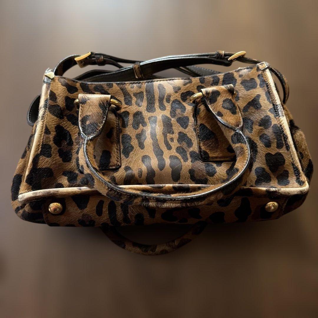 PRADA バッグ　レオパード
