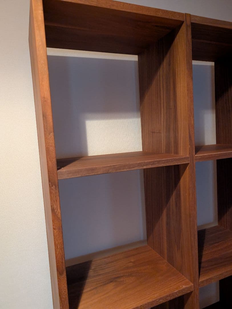 《専用》無印良品 スタッキングシェルフ 5段×2 ウォールナット 木製家具 棚