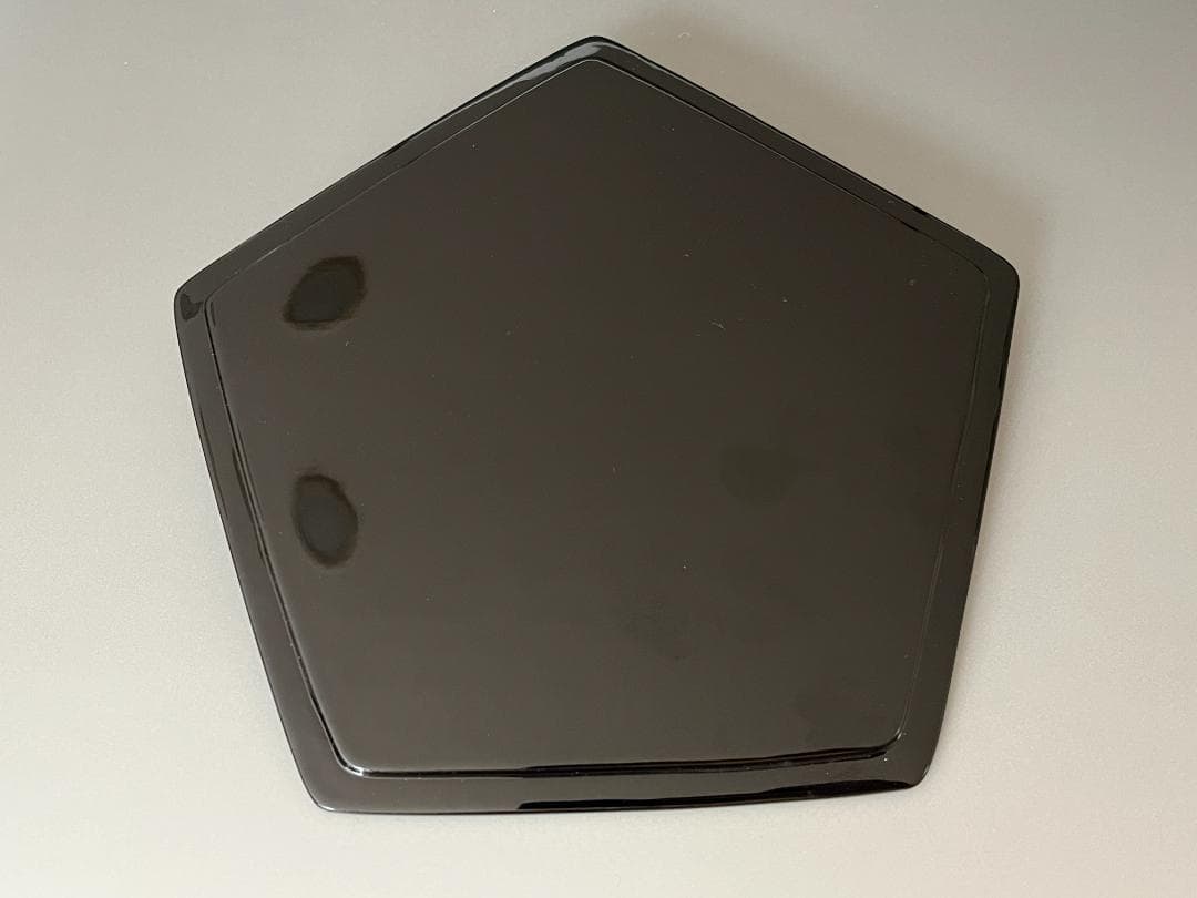 林淡幽　藍彩鳳凰五角　水指　茶道具