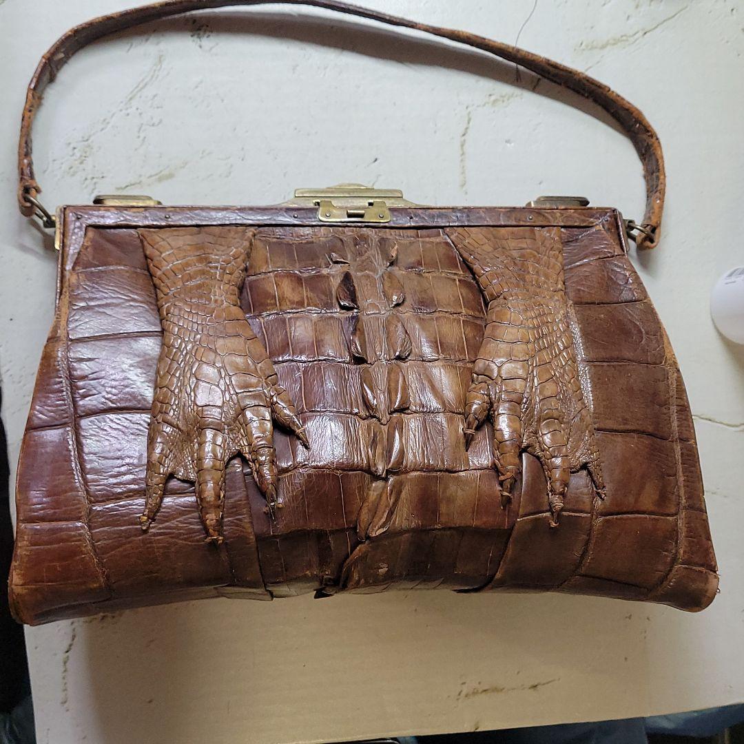 アンティーク/クロコダイル/手付き/小銭入れ/2点