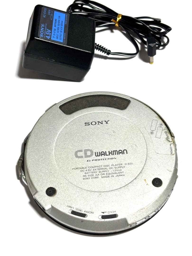SONY CDウォークマン D-E01 動作品 アダプター付き