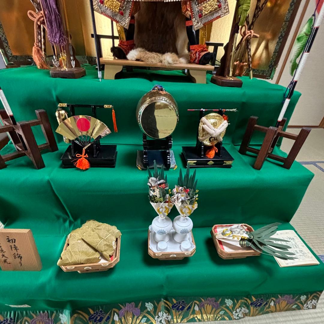 五月人形／三段飾り／こどもの日／豪華／美品／吉徳大光