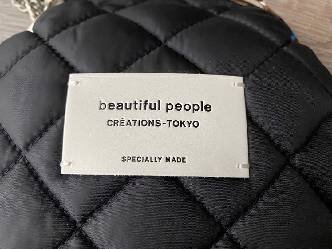 beautiful people 別注　がま口ショルダーポーチ