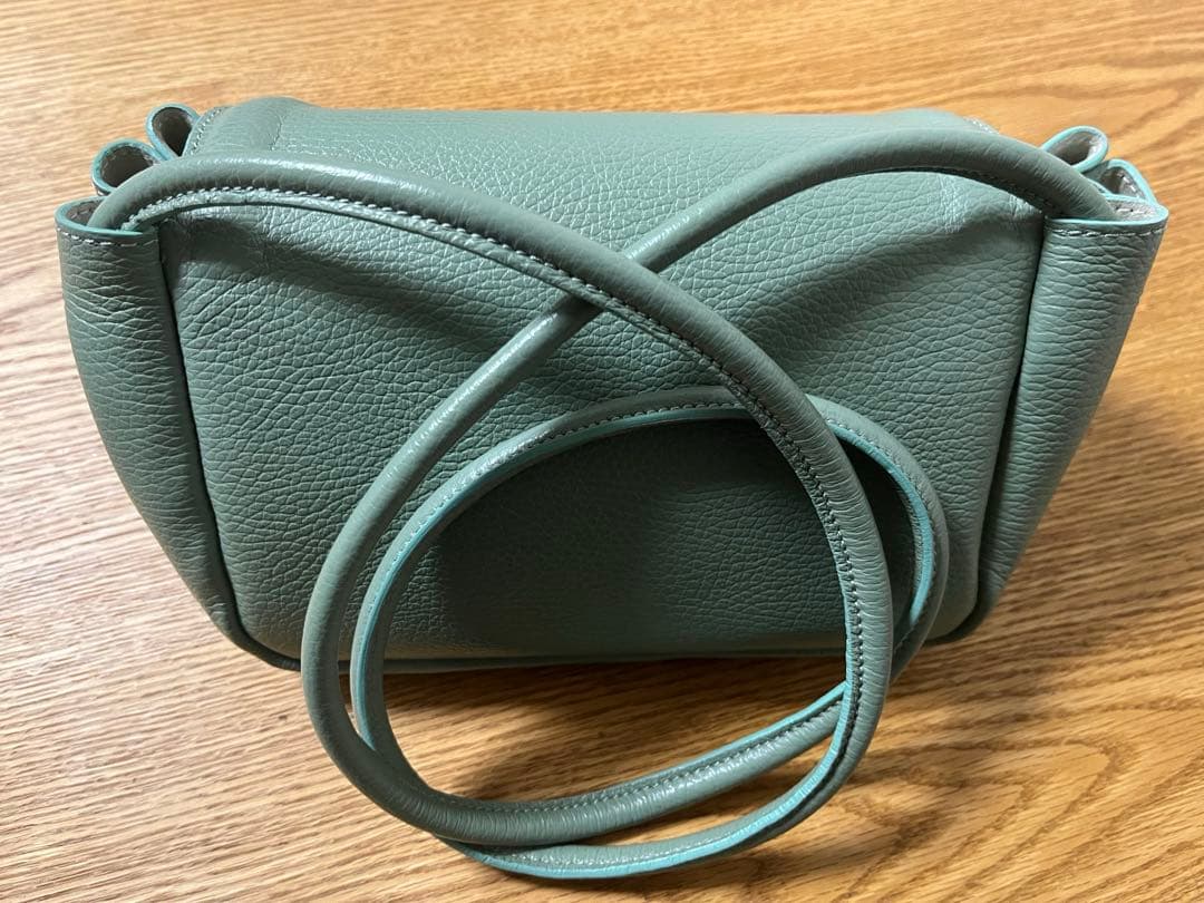 TOMORROWLAND DES PRESグリーン レザー ショルダーバッグ