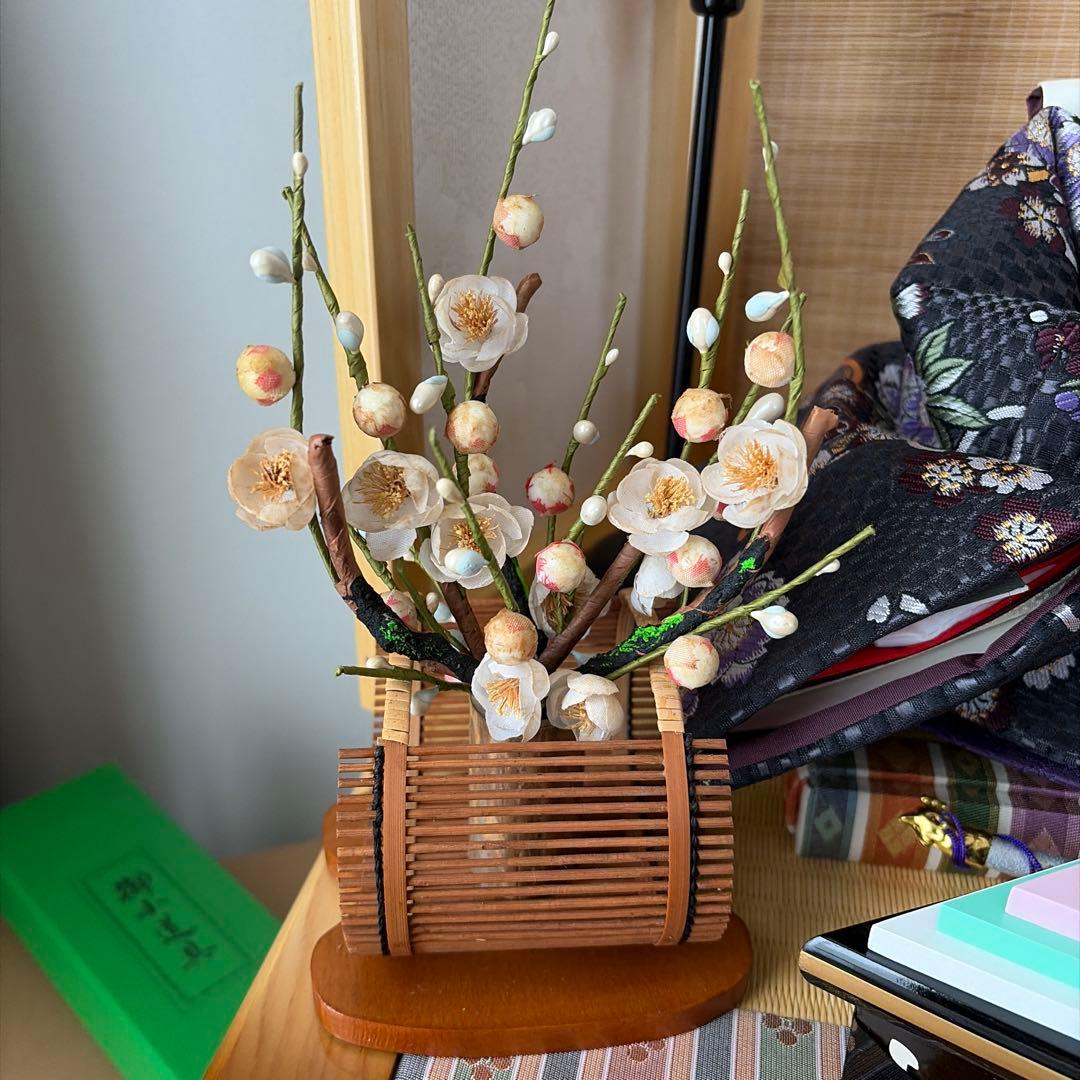 ①雛人形セット 平安豊久　特選 木製台付き　難あり