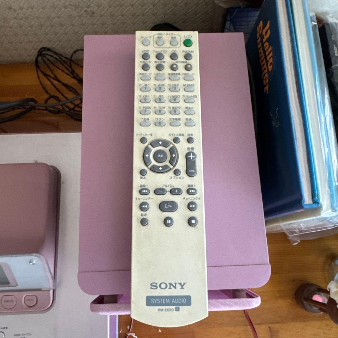 SONY ミニコンポ ピンク CDプレーヤー