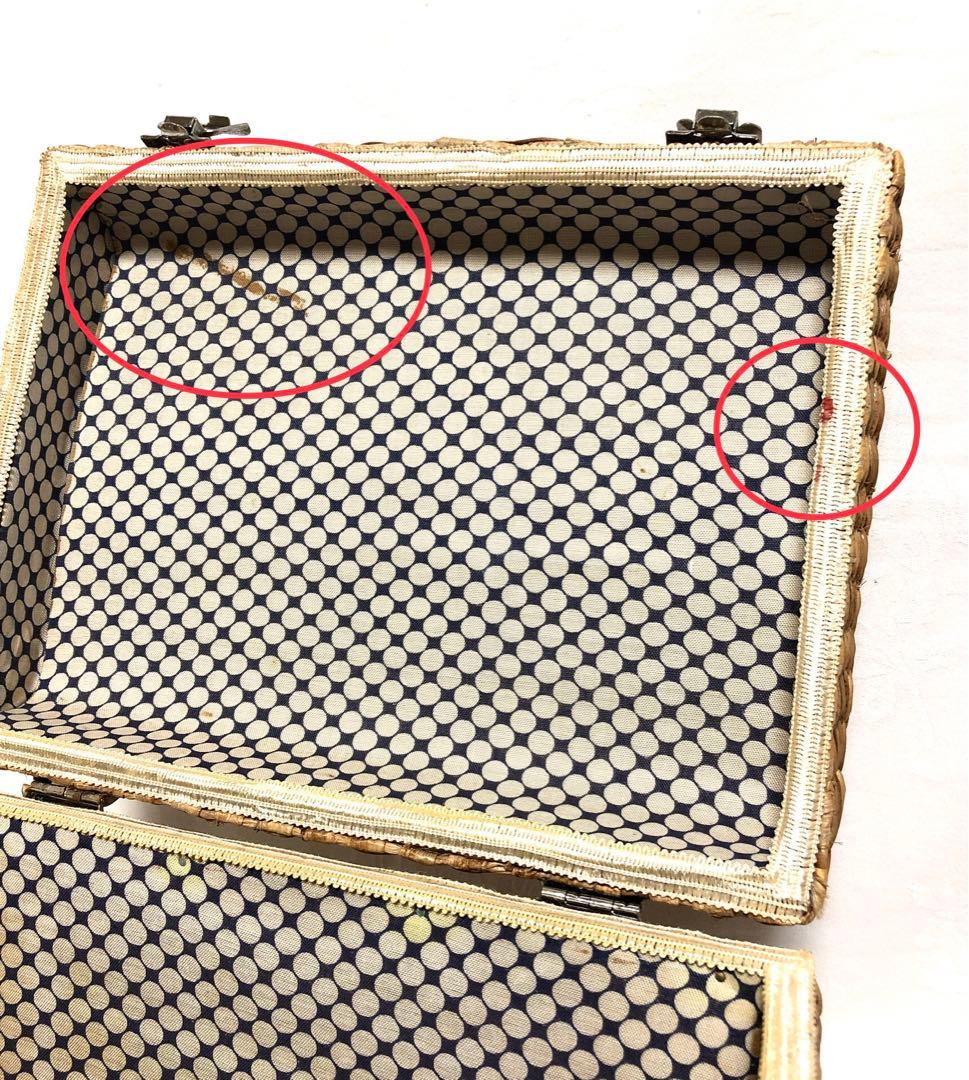 ■アンティーク・ビンテージ■木製 ピクニックバスケット■かごバッグ・レトロ・籠