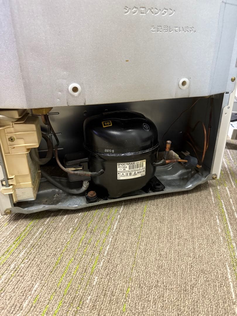 【洗浄消毒作業済】レトロ家電　National 冷凍冷蔵庫　NR-B16RA-W