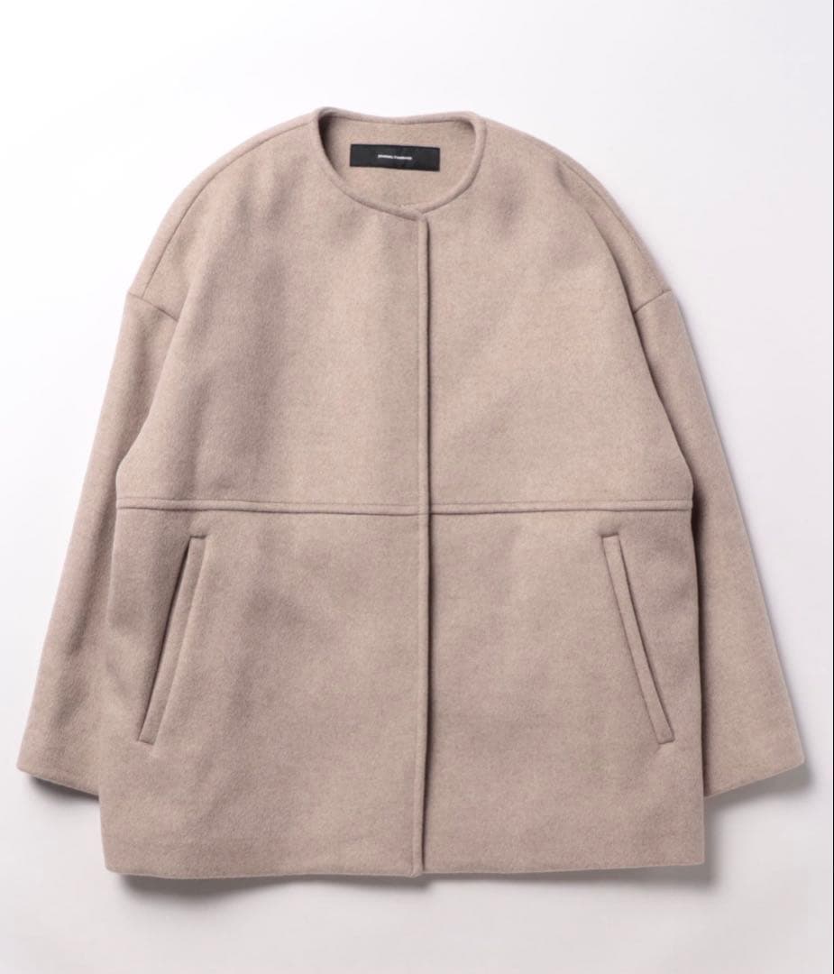 JOURNAL STANDARDスーパー140ノーカラーショートコート 美品