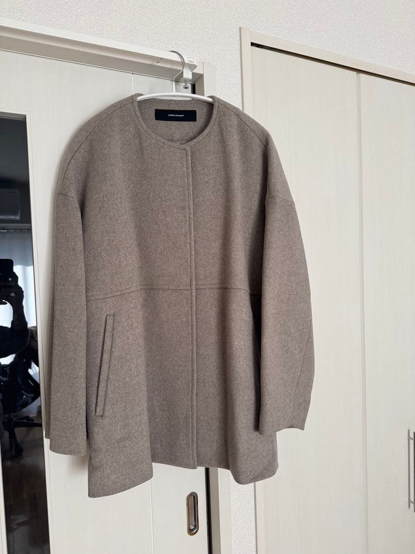 JOURNAL STANDARDスーパー140ノーカラーショートコート 美品