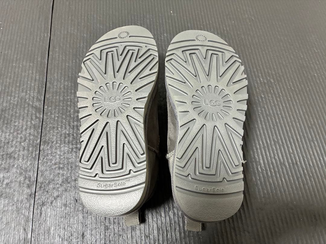 【新品•未使用】【早い者勝ち】UGG グレー ムートンブーツ