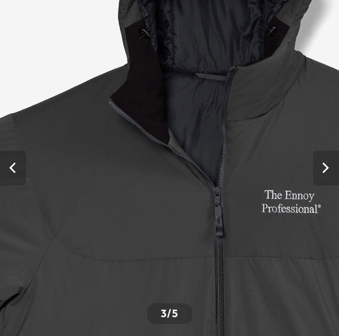 ENNOYとスタイリスト私物 PADDED NYLON HOODIE GRAY