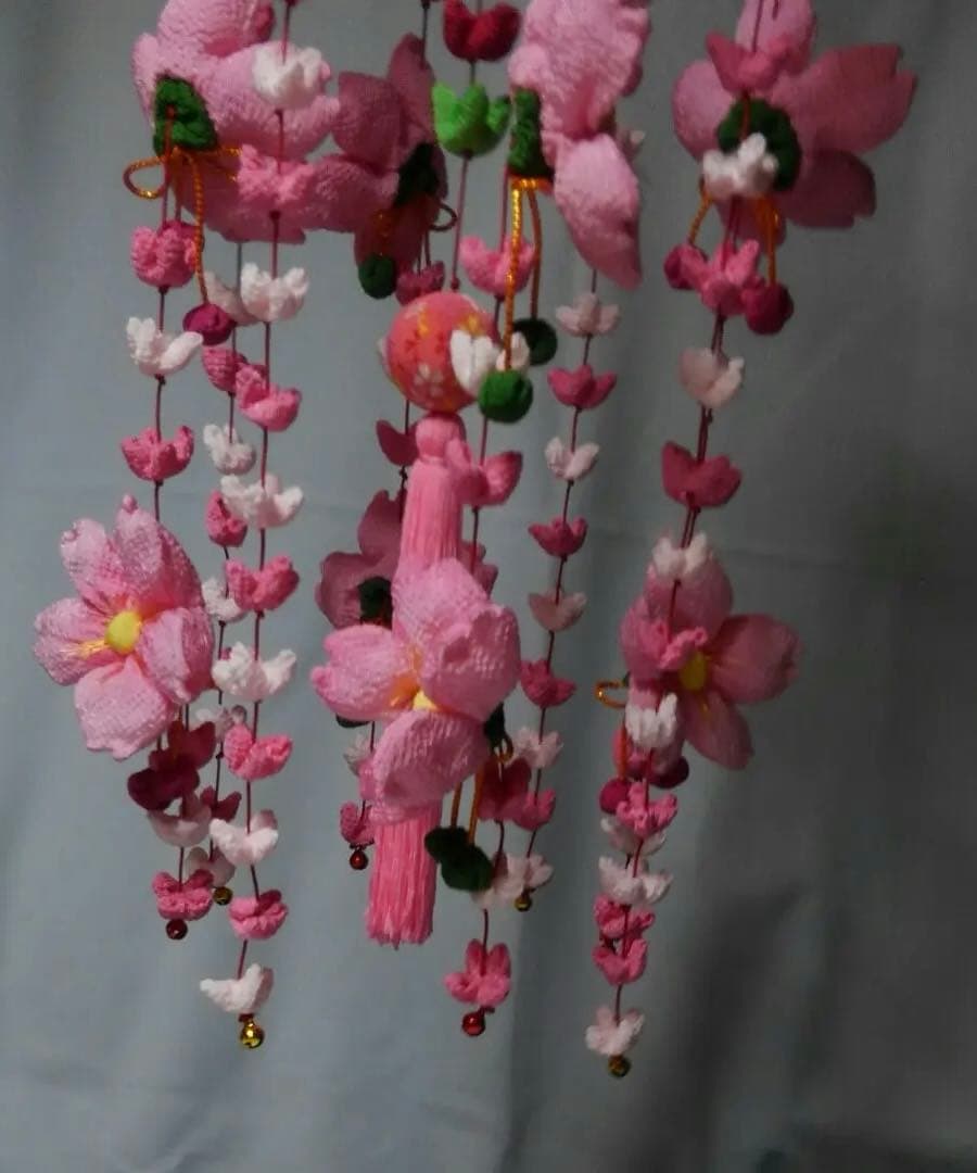ちりめん吊るし桜吊るし飾り☆ハンドメイド