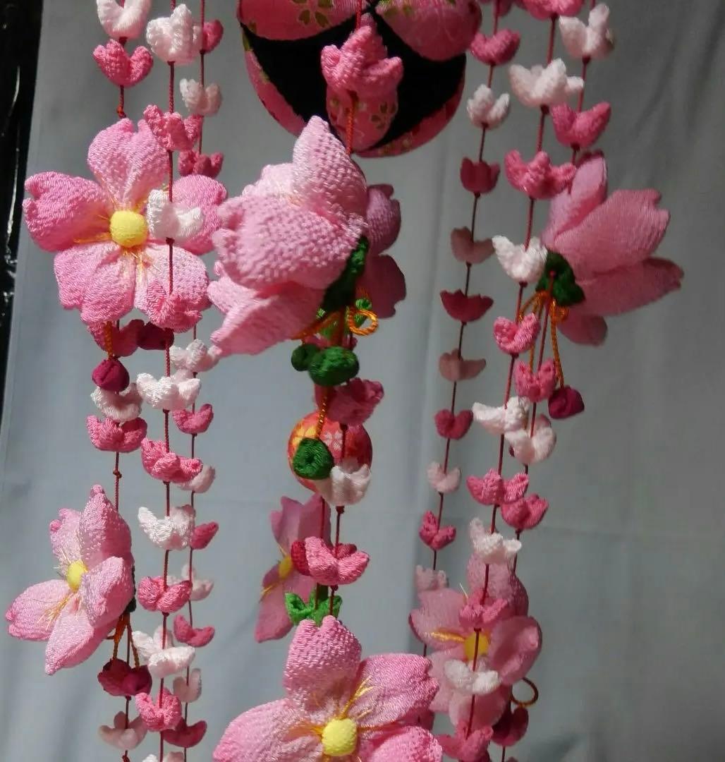 ちりめん吊るし桜吊るし飾り☆ハンドメイド