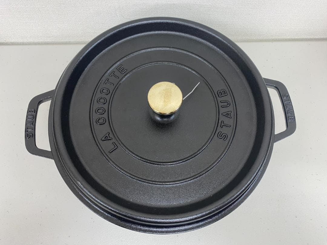 正規品 ストウブ シャロー ココット 26cm ブラック 鍋 調理器具 コストコ