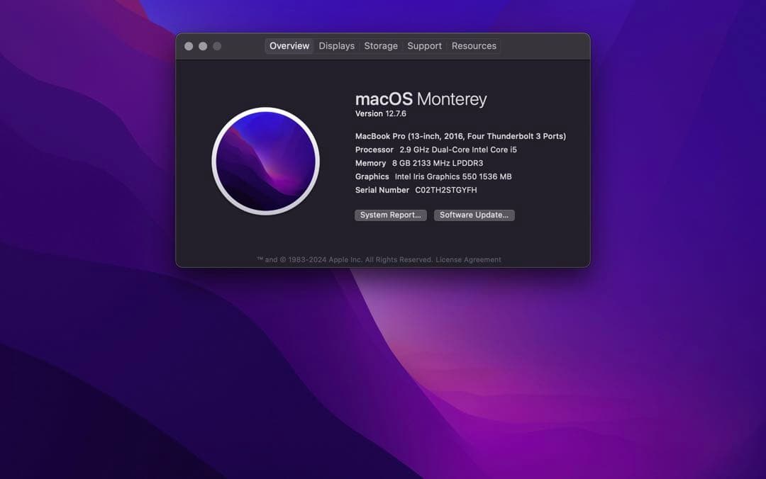 MacBook Pro 13 Core i5/8GB/256 カメラ不良