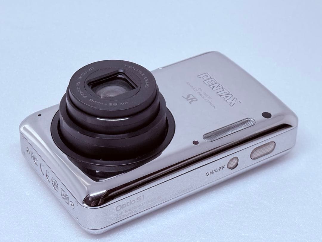 PENTAX Optio S1 シルバー 動作確認済 付属多 コンパクトデジカメ