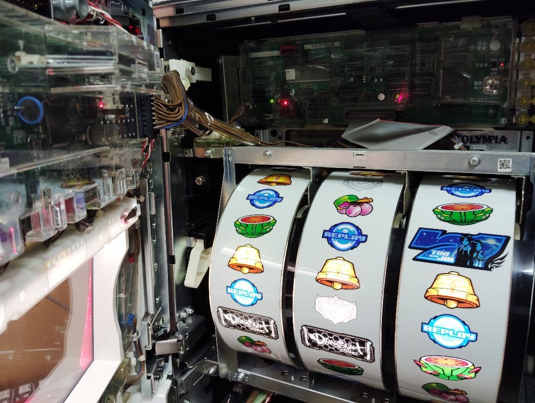 パチスロ実機 平和 オリンピアドラゴノーツレゾナンス 不要機付き 激レア 珍古台