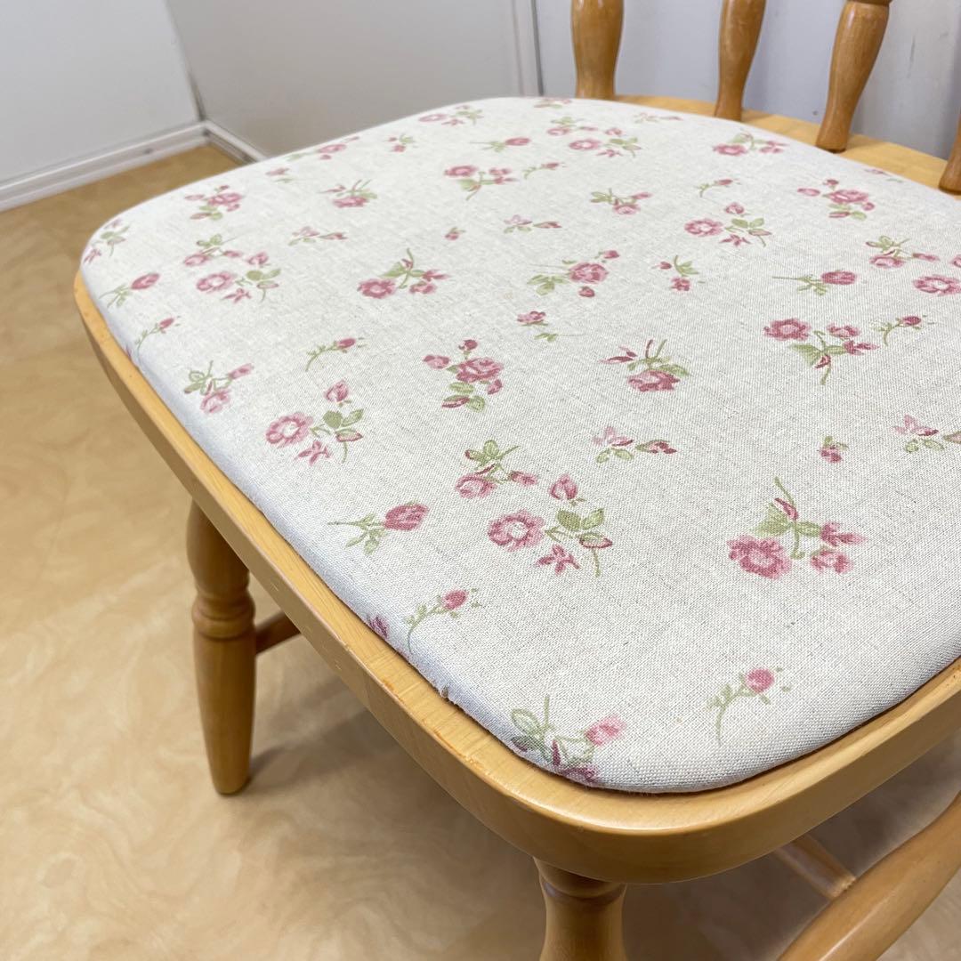ミキモク ダイニングチェア② ウィンザーチェア 椅子 チェア 北欧スタイル 花柄