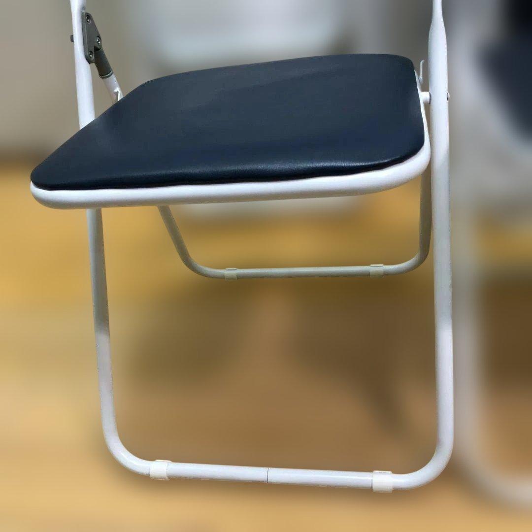 藤沢工業 折り畳パイプ椅子 4客セット 事務用品 店舗用品 88338