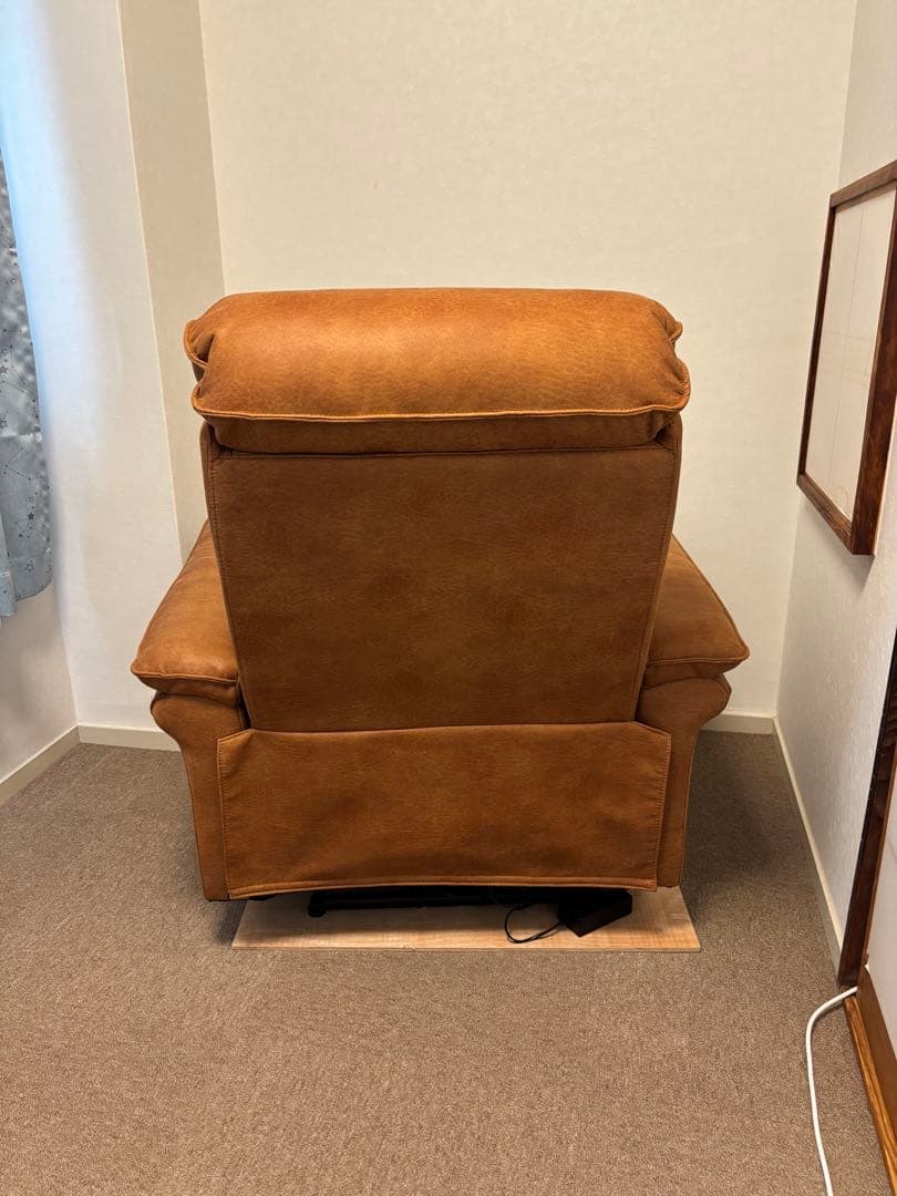 ブラウン リクライニングソファ　２モーター