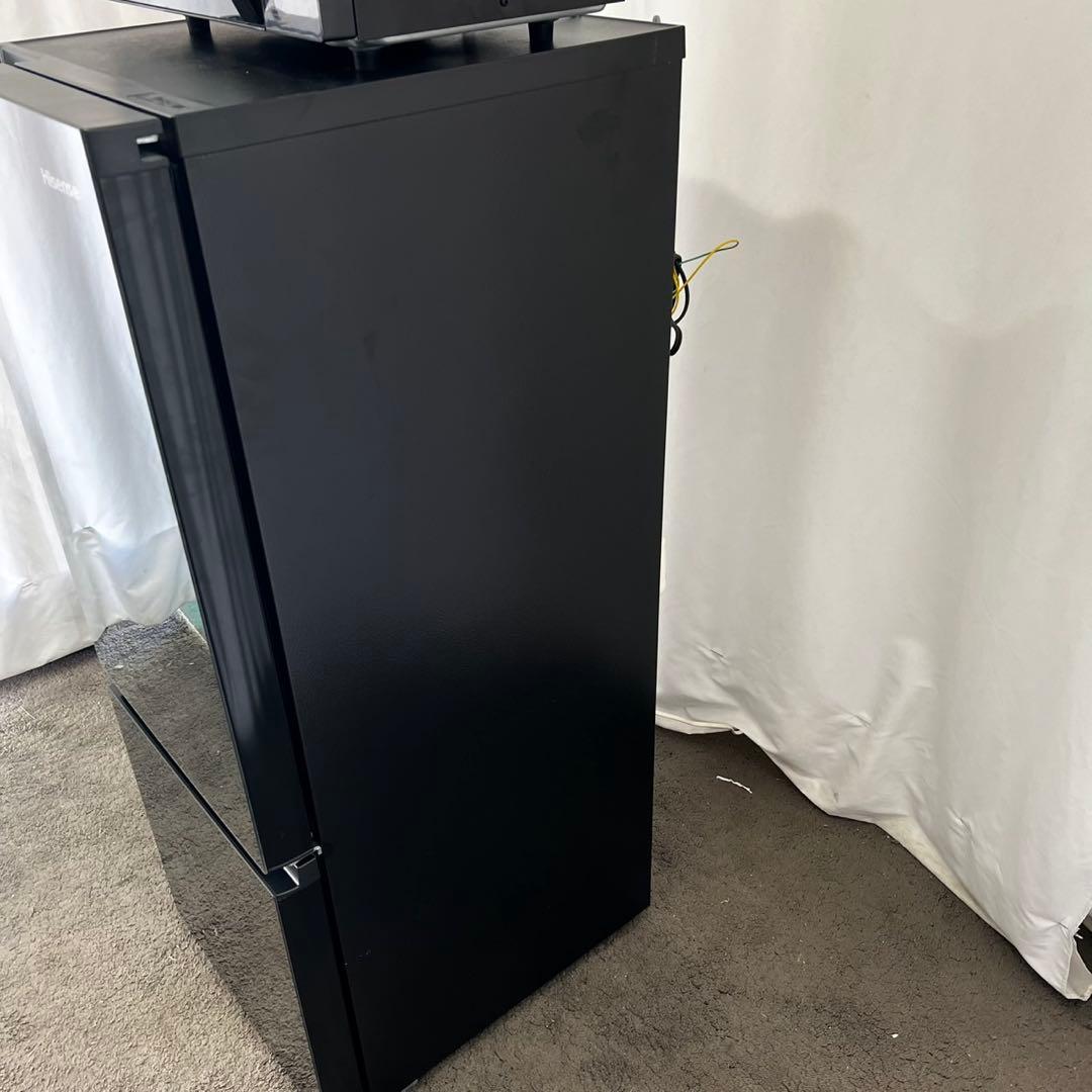 ★125　冷蔵庫　レンジ　一人暮らし　家電セット　黒　小型　安い　設置無料