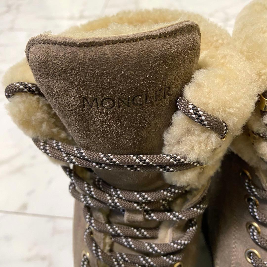 最終値下MONCLER モンクレール ムートンブーツ 37 美品 付属品有