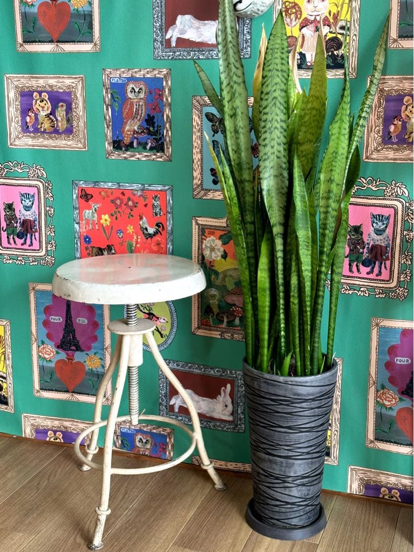 フランス製　昇降スチールチェア　アイアンスツール　インダストリアル　アンティーク