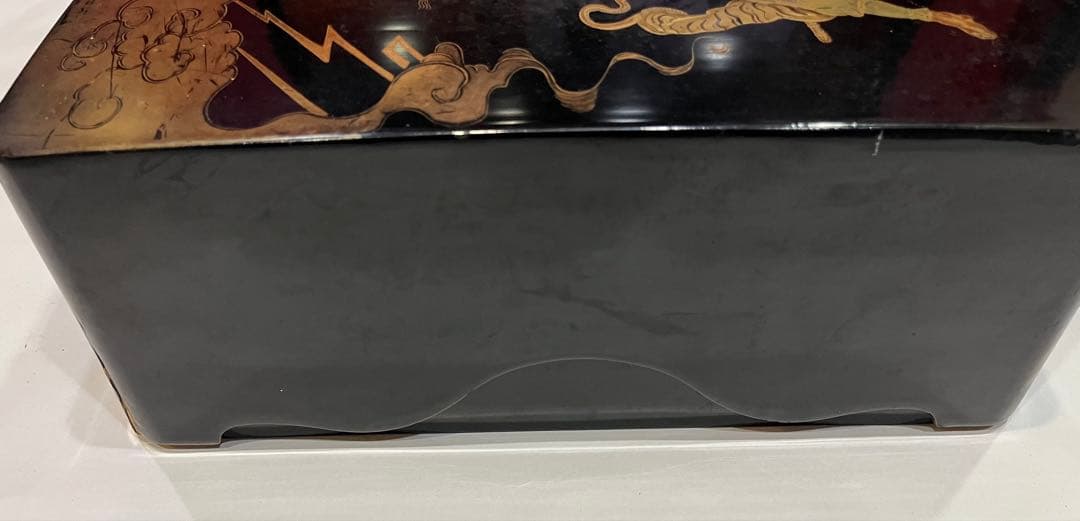 \"希少\" 塗物　蒔絵　お経　本　箱