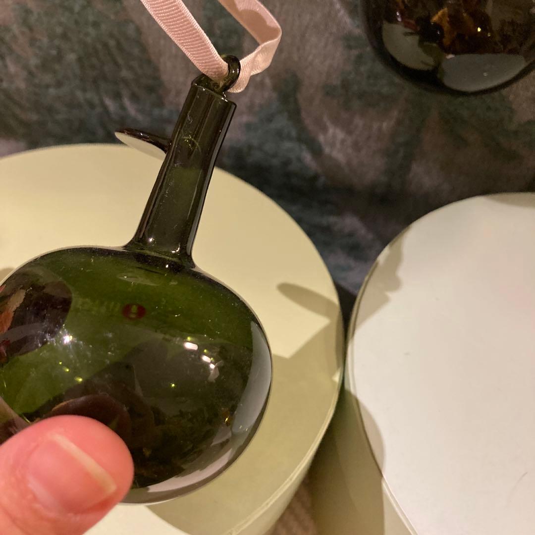 イッタラ　ガラスオーナメント　りんご6個　ミナペルホネンオーナメントおまけ付き